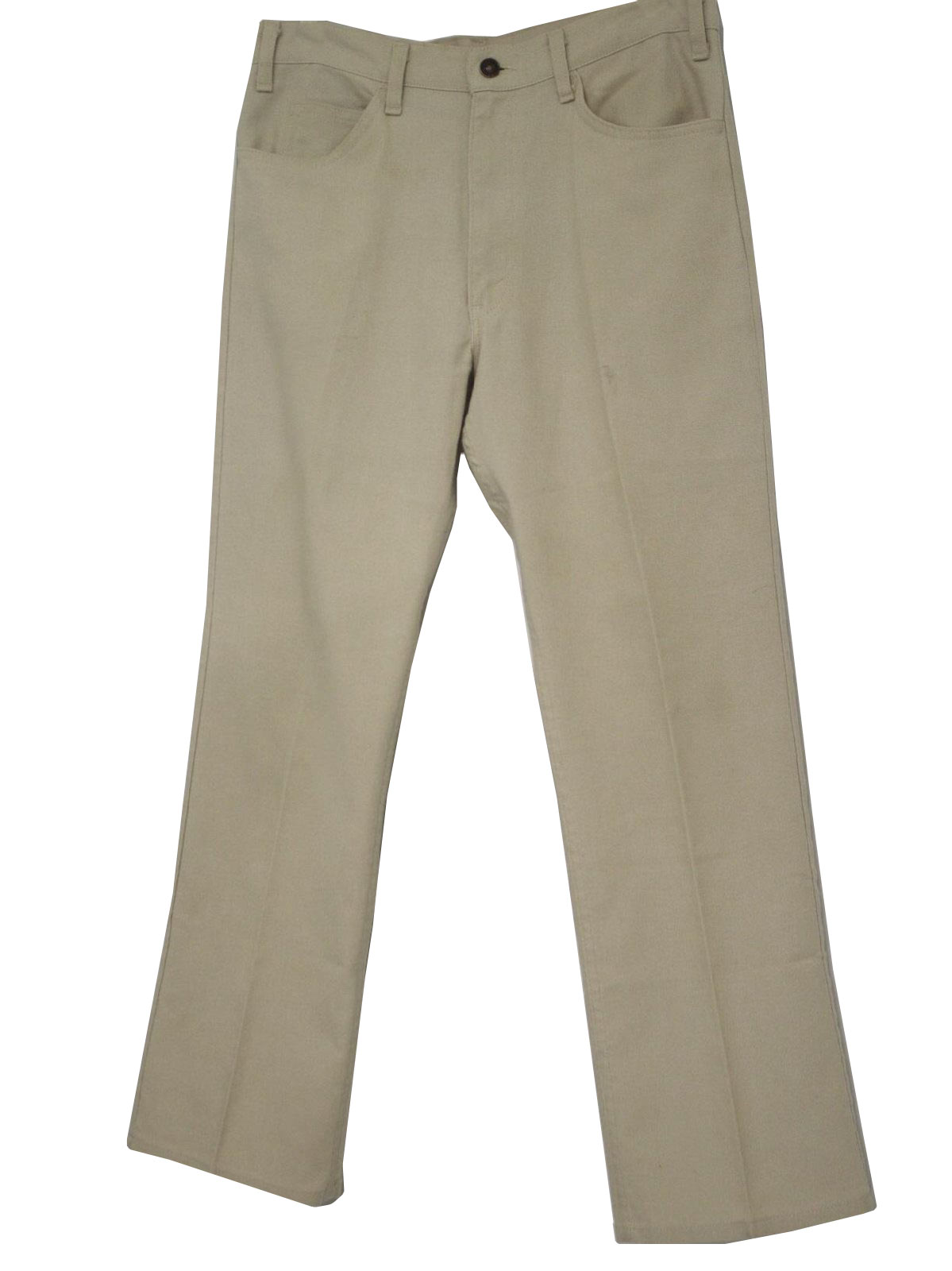 Vintage 1970's Flared Pants / Flares: 70s -Levis Sta Prest- Mens beige ...