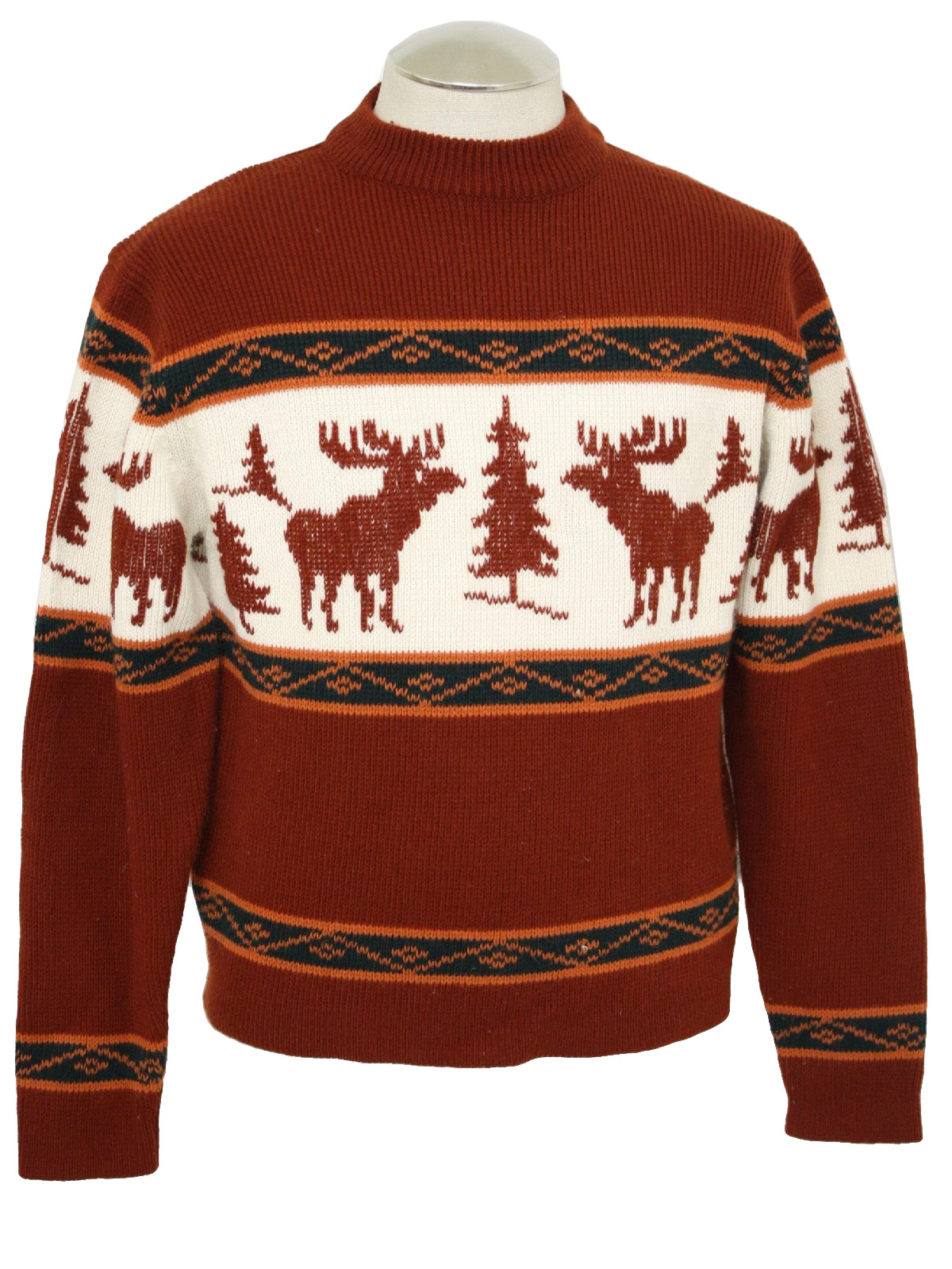 Vintage 50s / 60s Jersild Nordic Reindeer Ugly Sweater