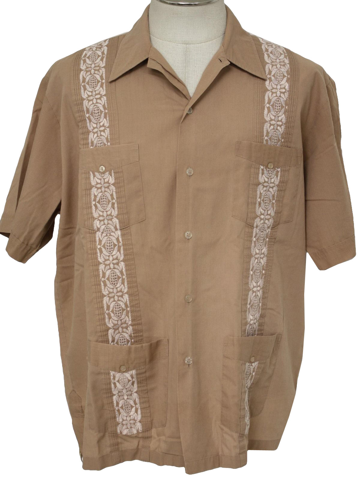 Embroidered mexican wedding shirt top