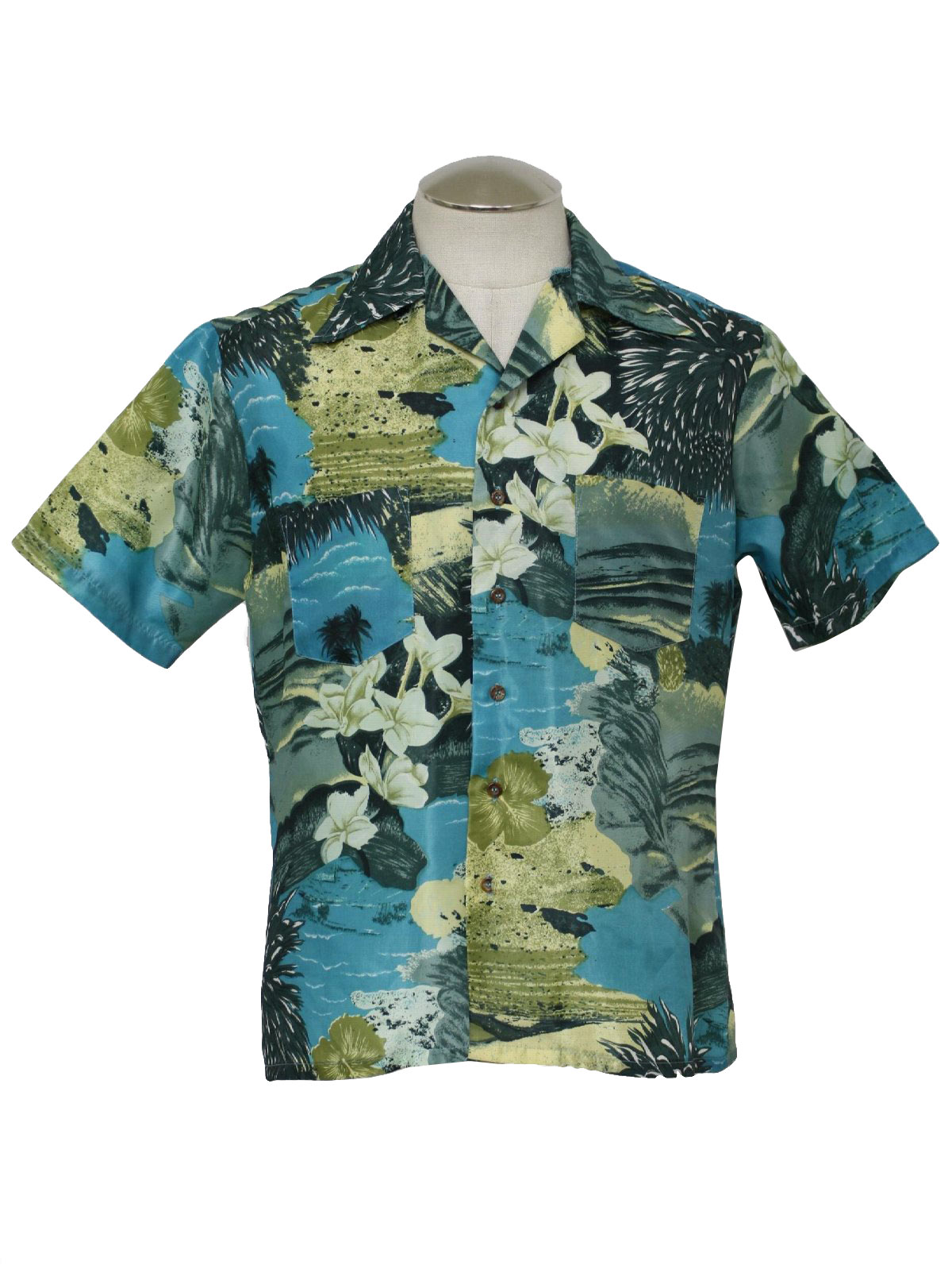 Retro Sixties Hawaiian Shirt: Early 60s -Mr. Florida- Mens shades of ...