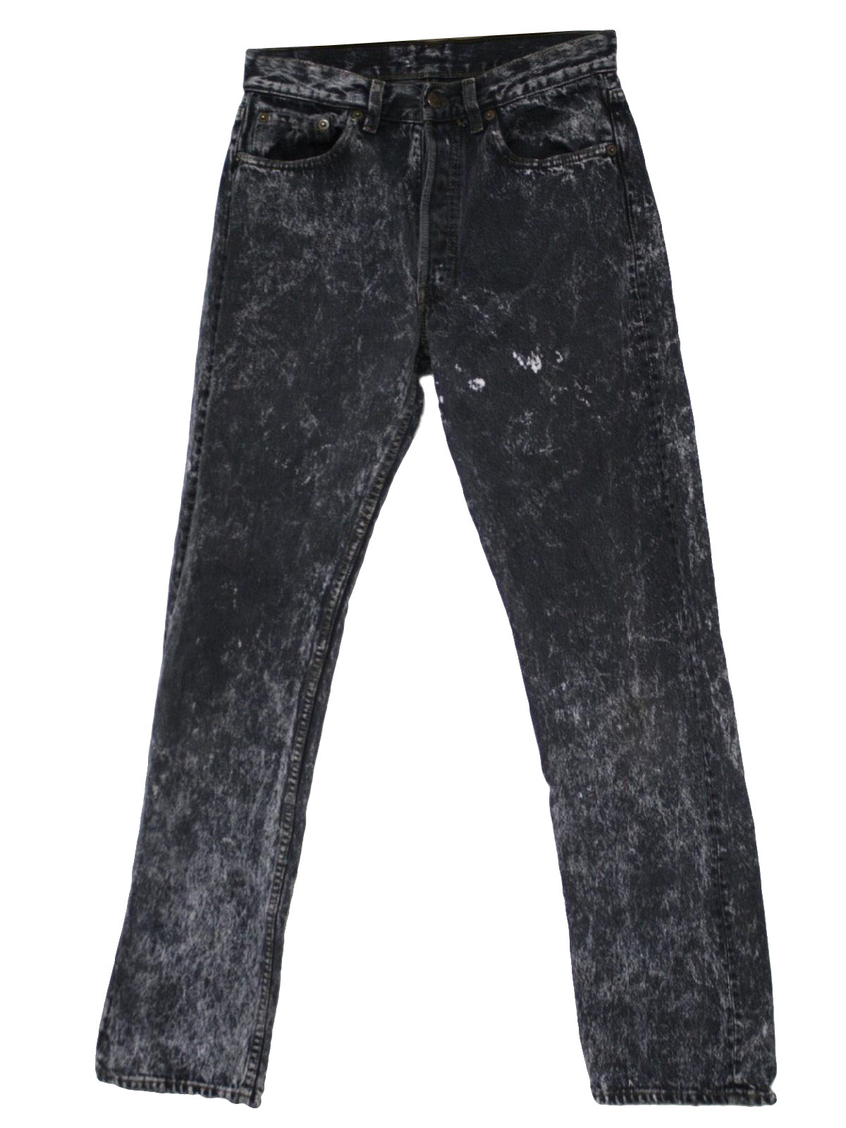 Vintage Levis 80's Pants: 80s -Levis- Mens black and white with gold ...