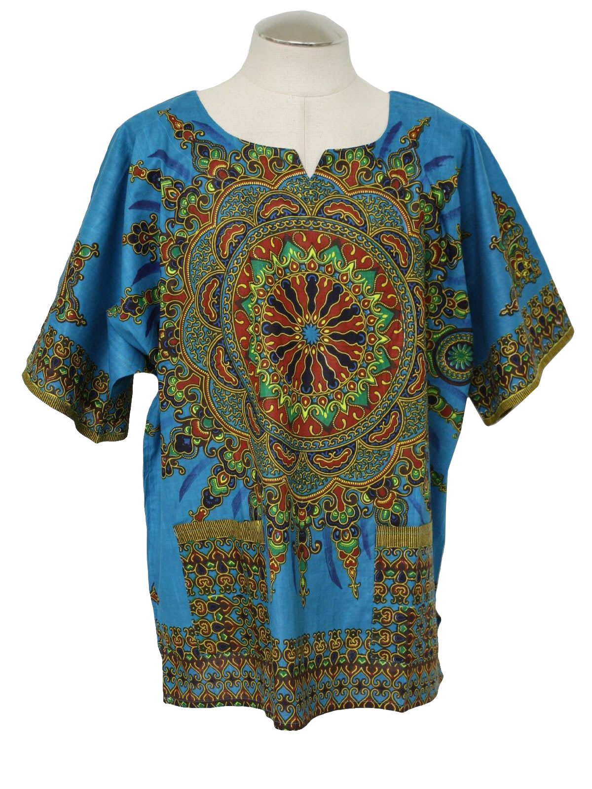 Vintage 70s Dashiki Shirt: 70s reproduction (made new recently) -Funky ...