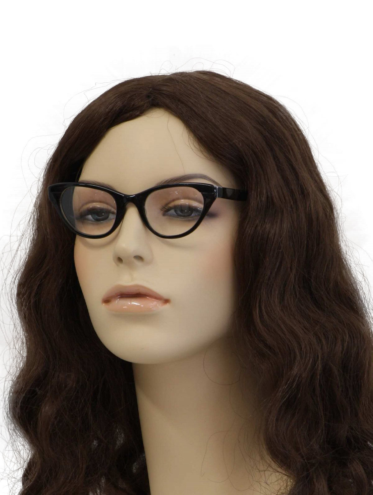 Vintage 1950's Glasses: 50s -Tura- Womens well worn black metal cat eye ...