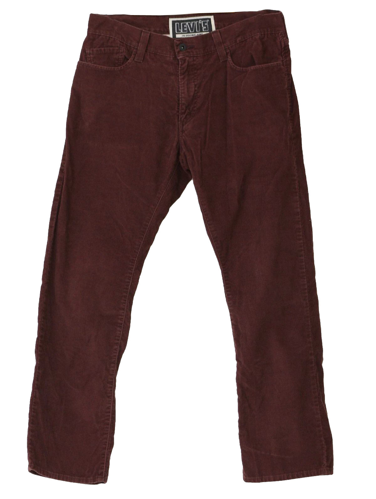 90's Vintage Pants: 90s -Levis- Mens chocolate brown cotton polyester ...