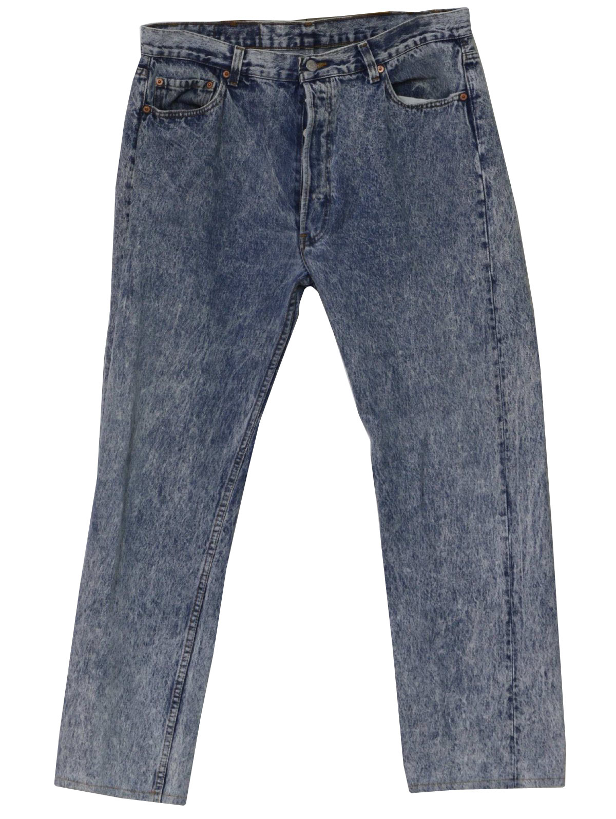 1980s Vintage Pants: 80s -Levis- Mens blue cotton denim acid wash jeans ...