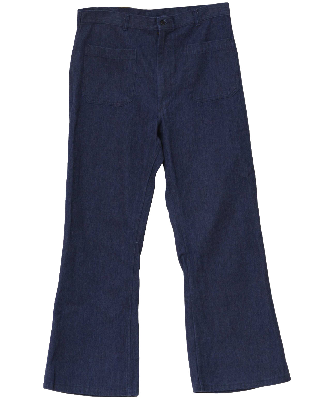 Seventies Vintage Bellbottom Pants: 70s -Gibraltar- Mens dark blue ...