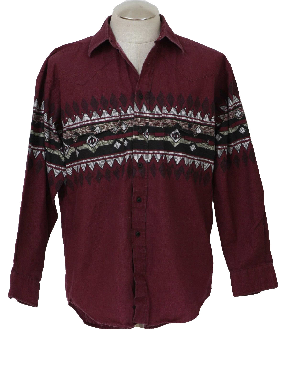 Nineties Vintage Western Shirt: 90s -Western Plains Trading co- Mens ...