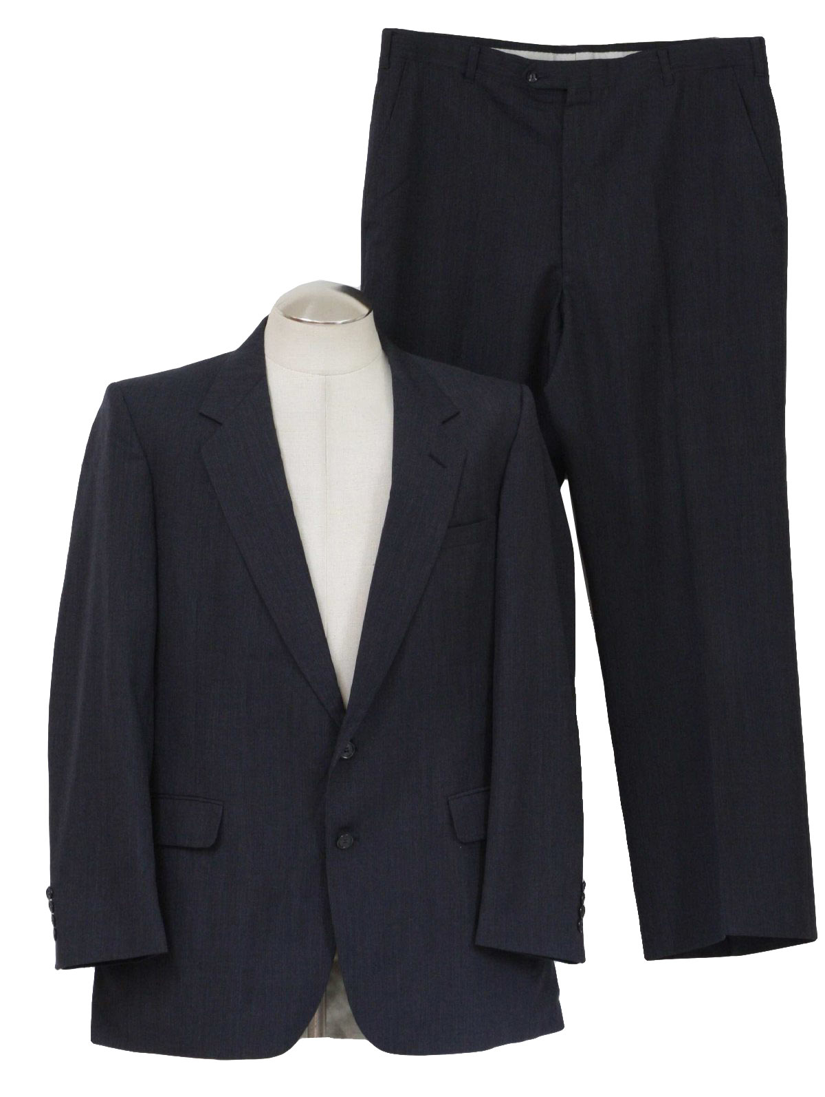 80's Vintage Suit: 80s -Pierre Cardin- Mens blue and faint wine tight ...