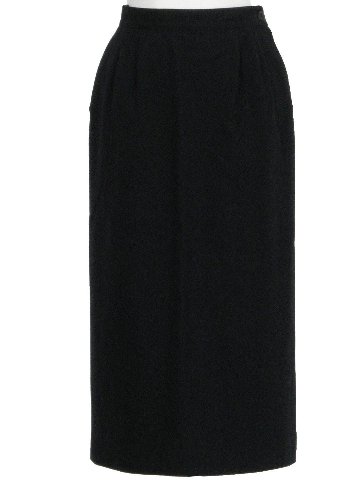 Pendleton 1970s Vintage Wool Skirt: 70s -Pendleton- Womens black wool ...