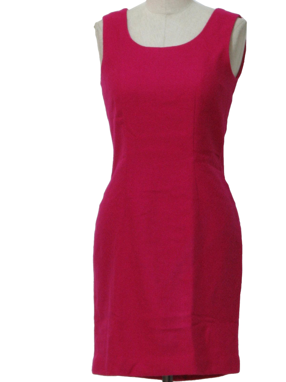 90s Retro Dress: 90s -Casual Corner- Womens fuschia nylon lined tank ...