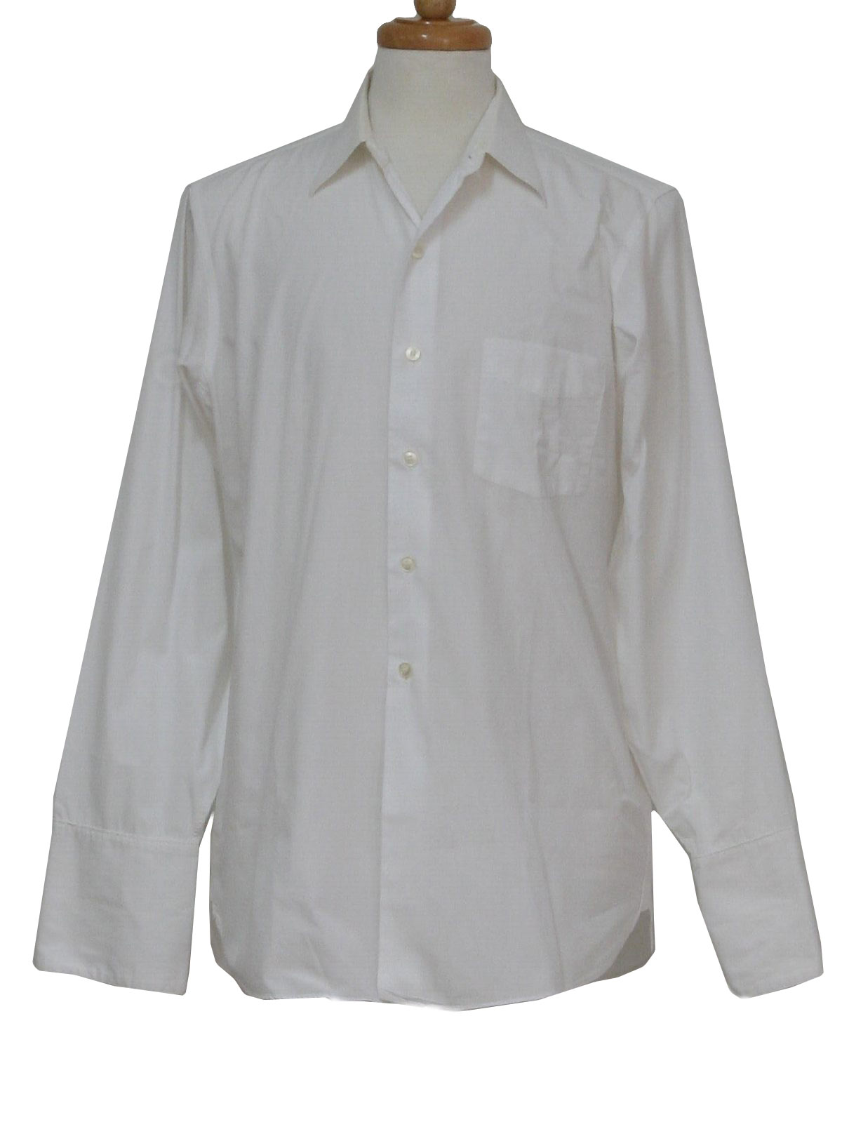 Vintage Arrow Fifties Shirt: 50s -Arrow- Mens white cotton broadcloth ...
