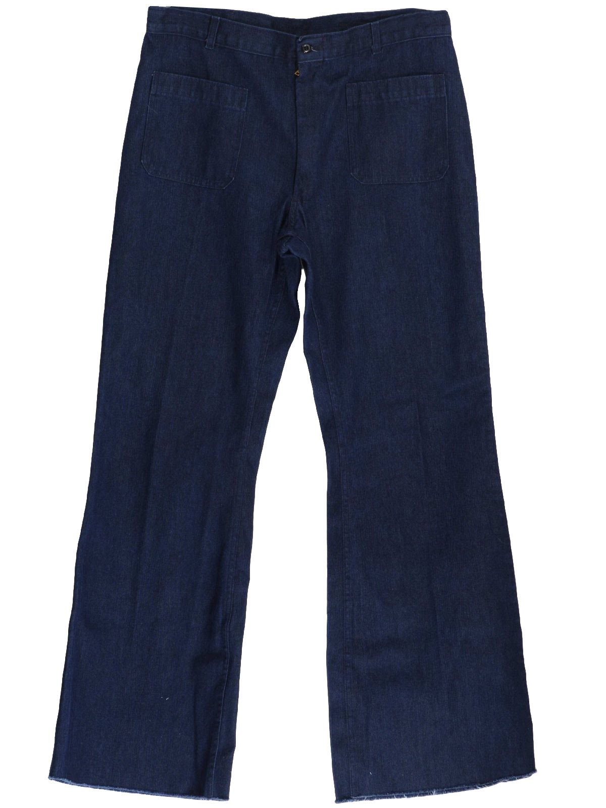Seventies Vintage Bellbottom Pants: 70s -Service Trousers- Mens dark ...
