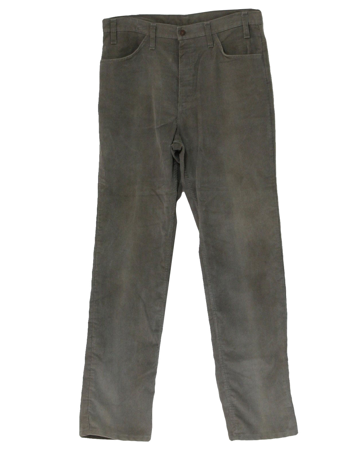 Vintage 1980's Pants: 80s -Levis- Mens light gray cotton pinwale ...