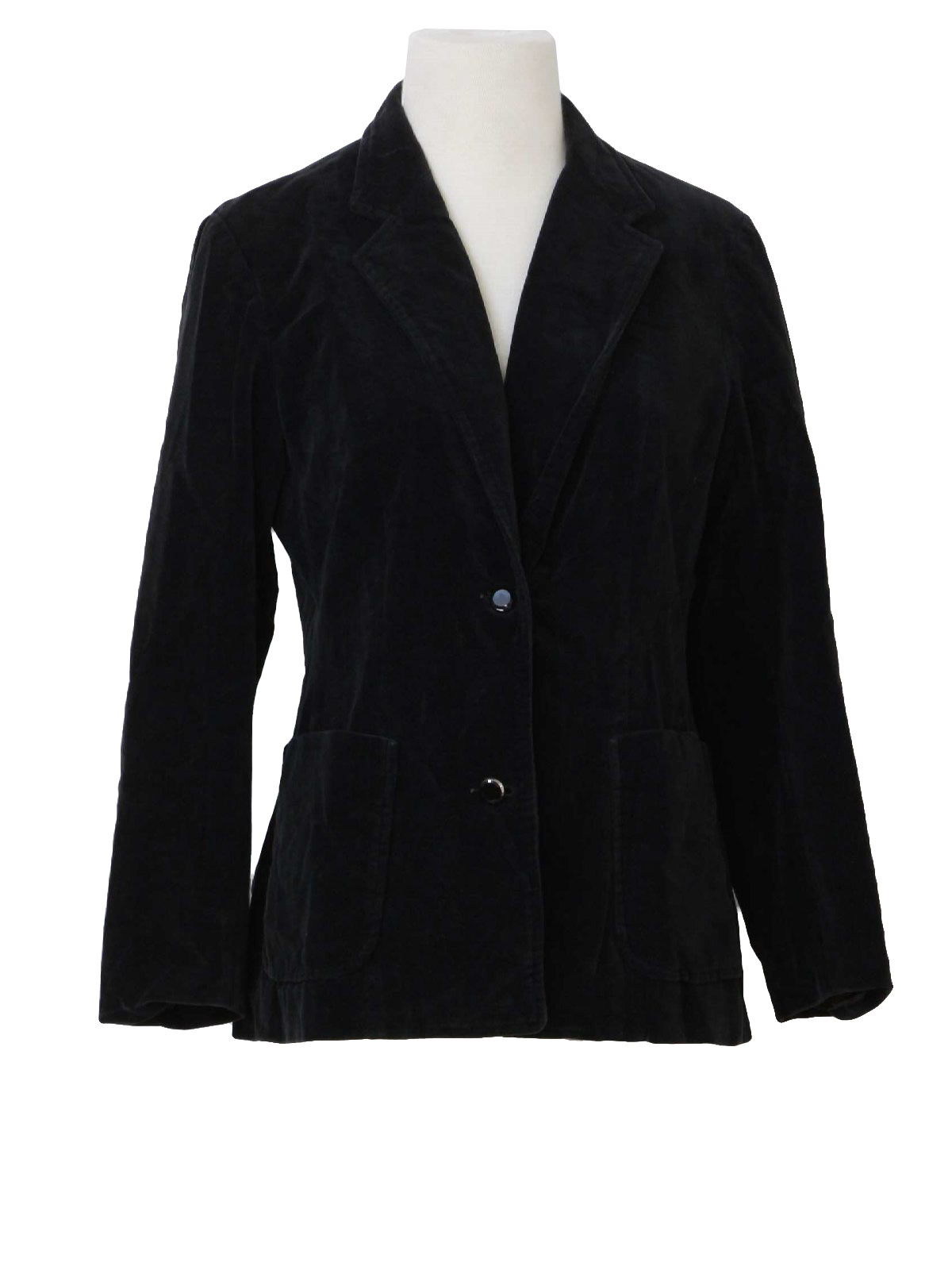 1970's Vintage Revedor Jacket: 70s -Revedor- Womens black, cotton ...