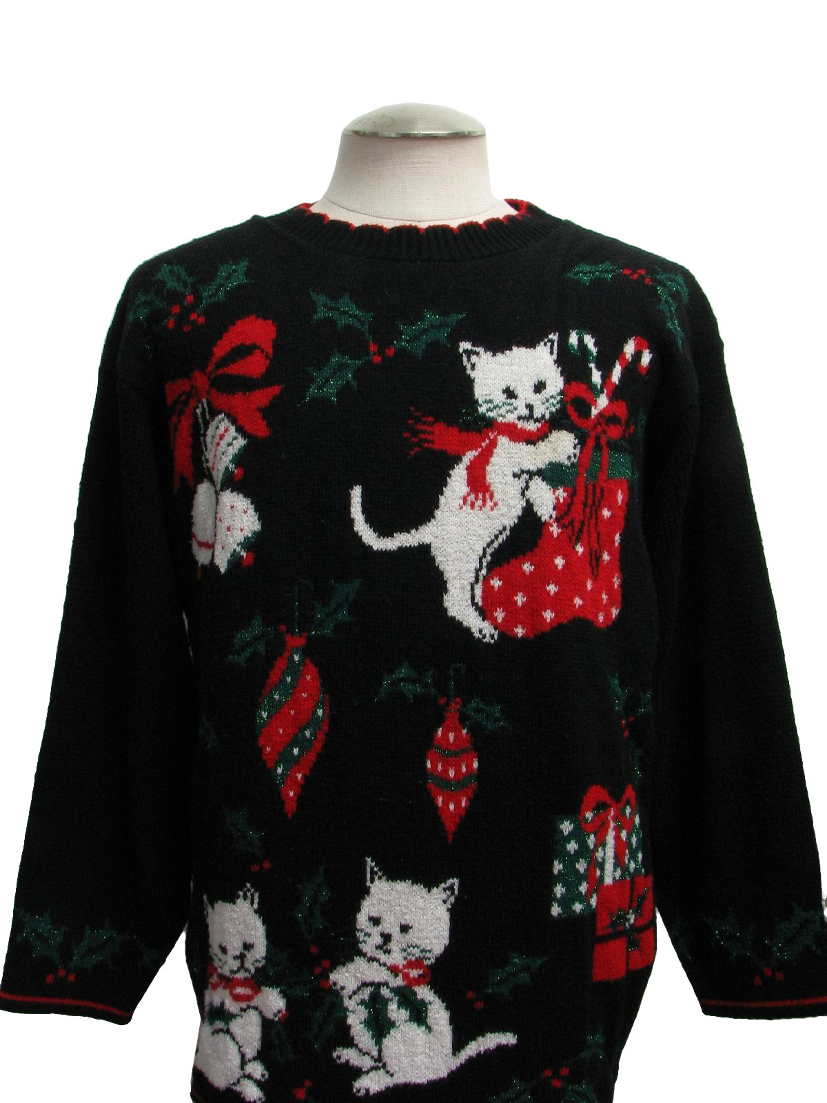 Kitten ugly christmas clearance sweater