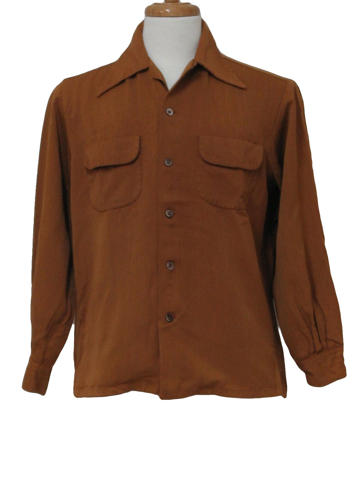 1940's Retro Gabardine Shirt: Late 40s - California Casualaire ...