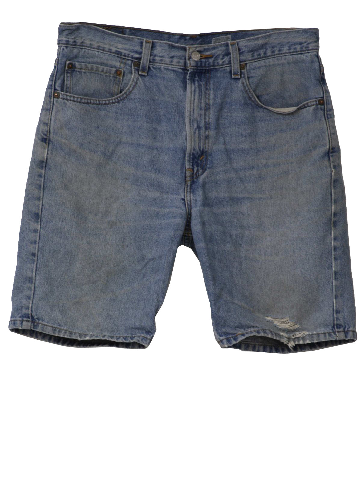 Vintage 90s Shorts: 90s -Levis 505- Mens well worn light blue cotton ...