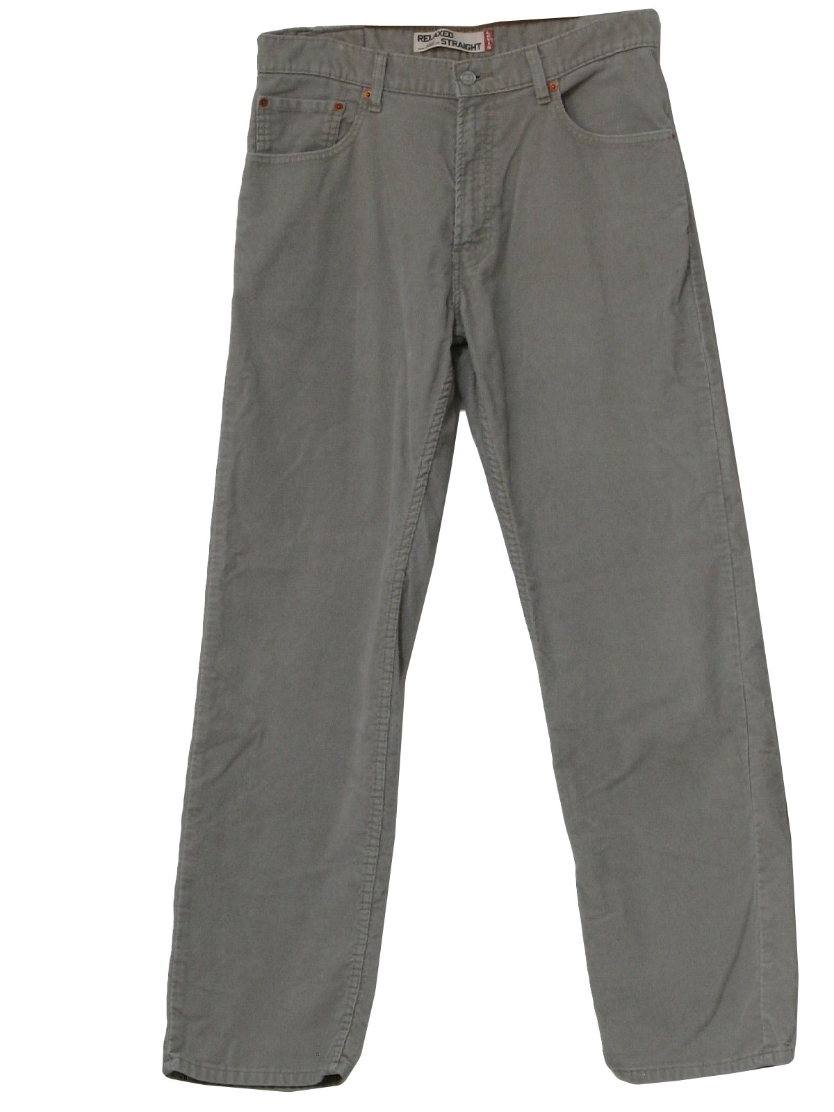 Vintage Levis 1990s Pants: 90s -Levis- Mens light gray pinwale cotton ...