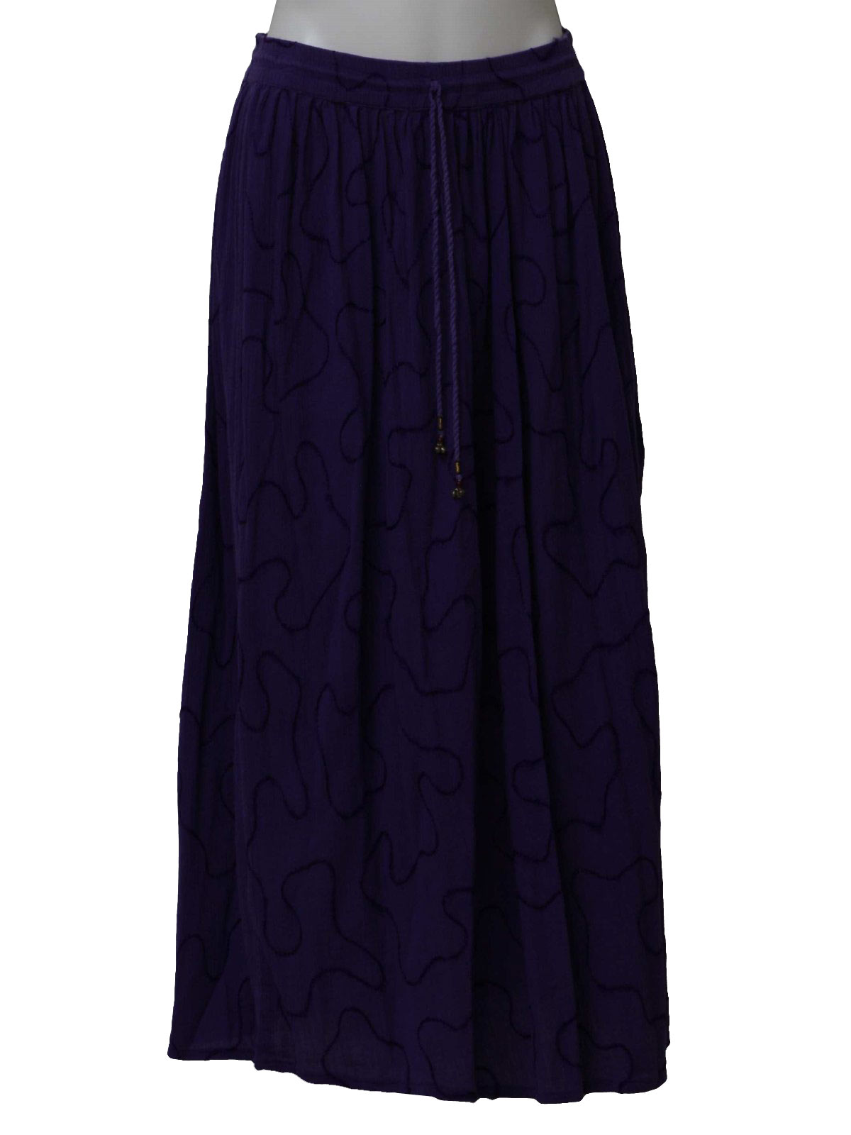 Just Class 80's Vintage Hippie Skirt: 80s -Just Class- Womens purple ...
