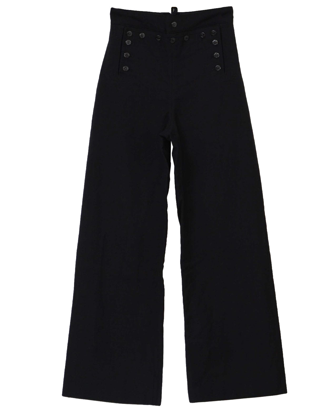 70's Statham Bellbottom Pants: 70s -Statham- Mens blue-black wool ...