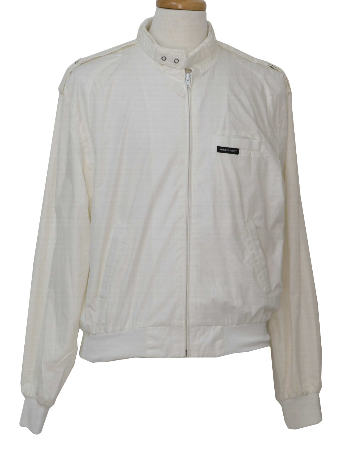 Vintage Members Only 1980s Jacket: 80s -Members Only- Mens white front ...