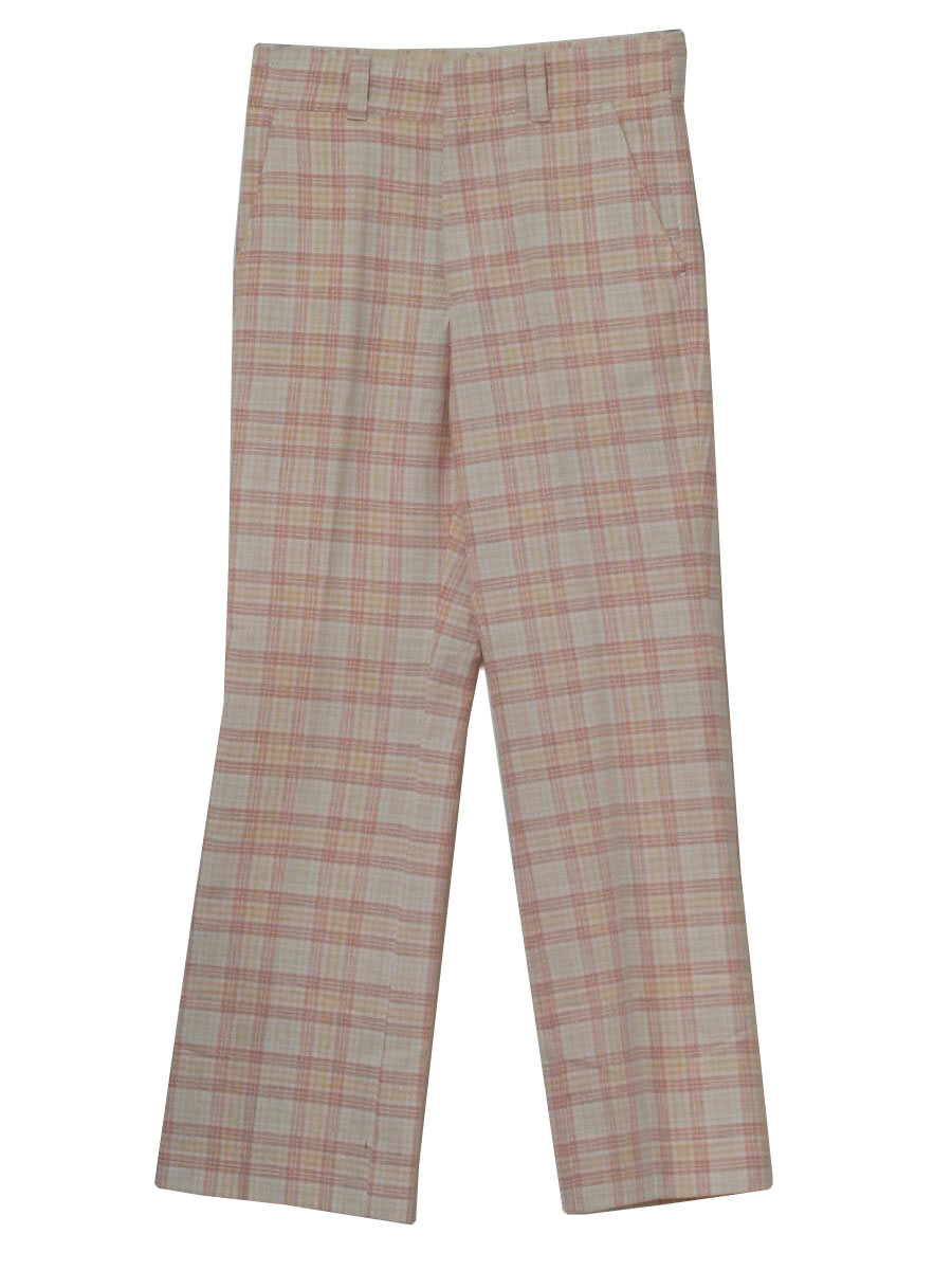 70s Vintage Montgomery Ward Pants: 70s -Montgomery Ward- Mens cream ...