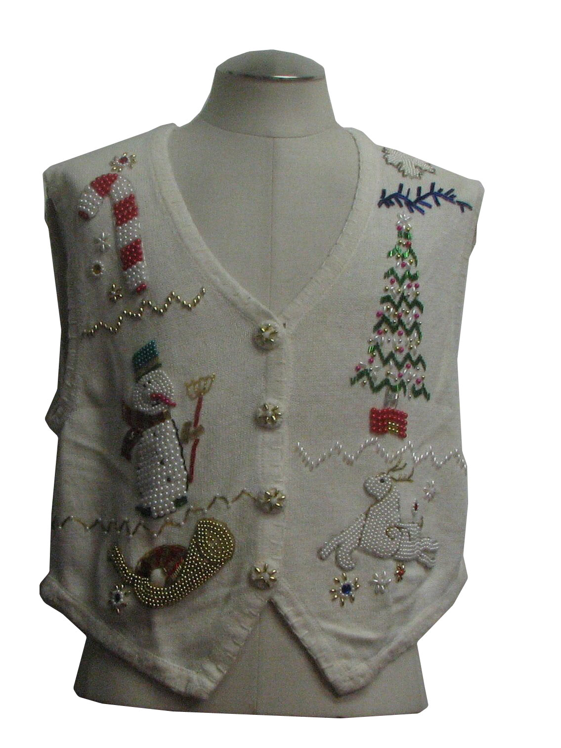 women's v neck ugly christmas sweater