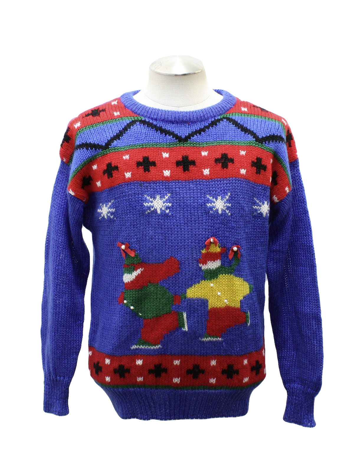 Retro 80s Ugly Christmas Sweater (Nut Cracker) : 80s authentic vintage ...