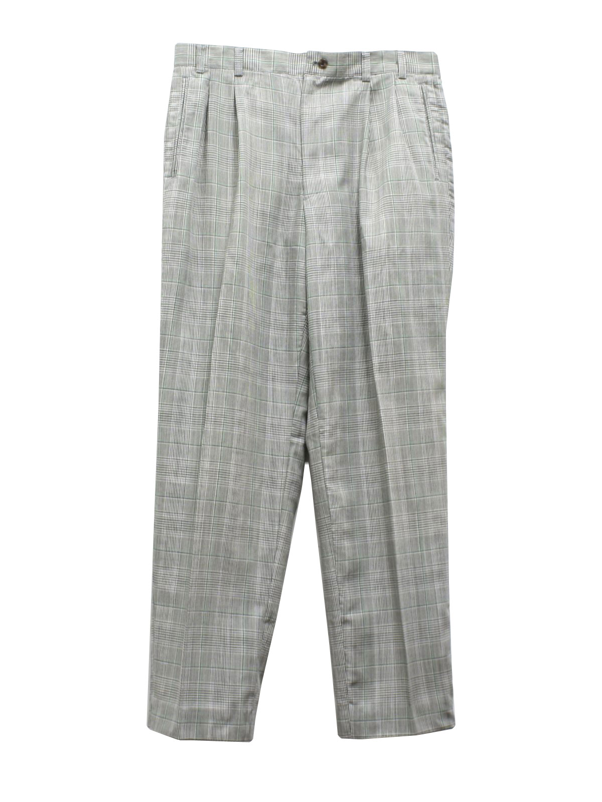 Vintage Ixiz Eighties Pants: 80s -Ixiz- Mens black, white and green ...