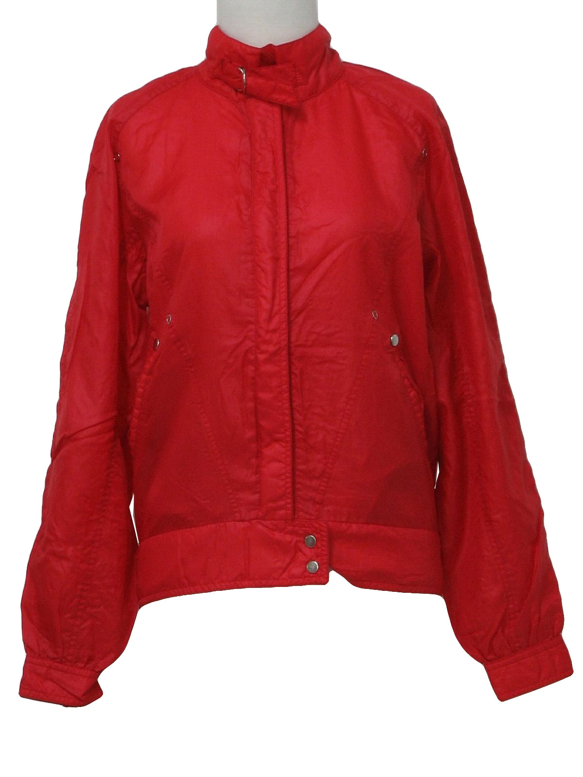 Womens Nylon Windbreaker Jackets - Coat Nj