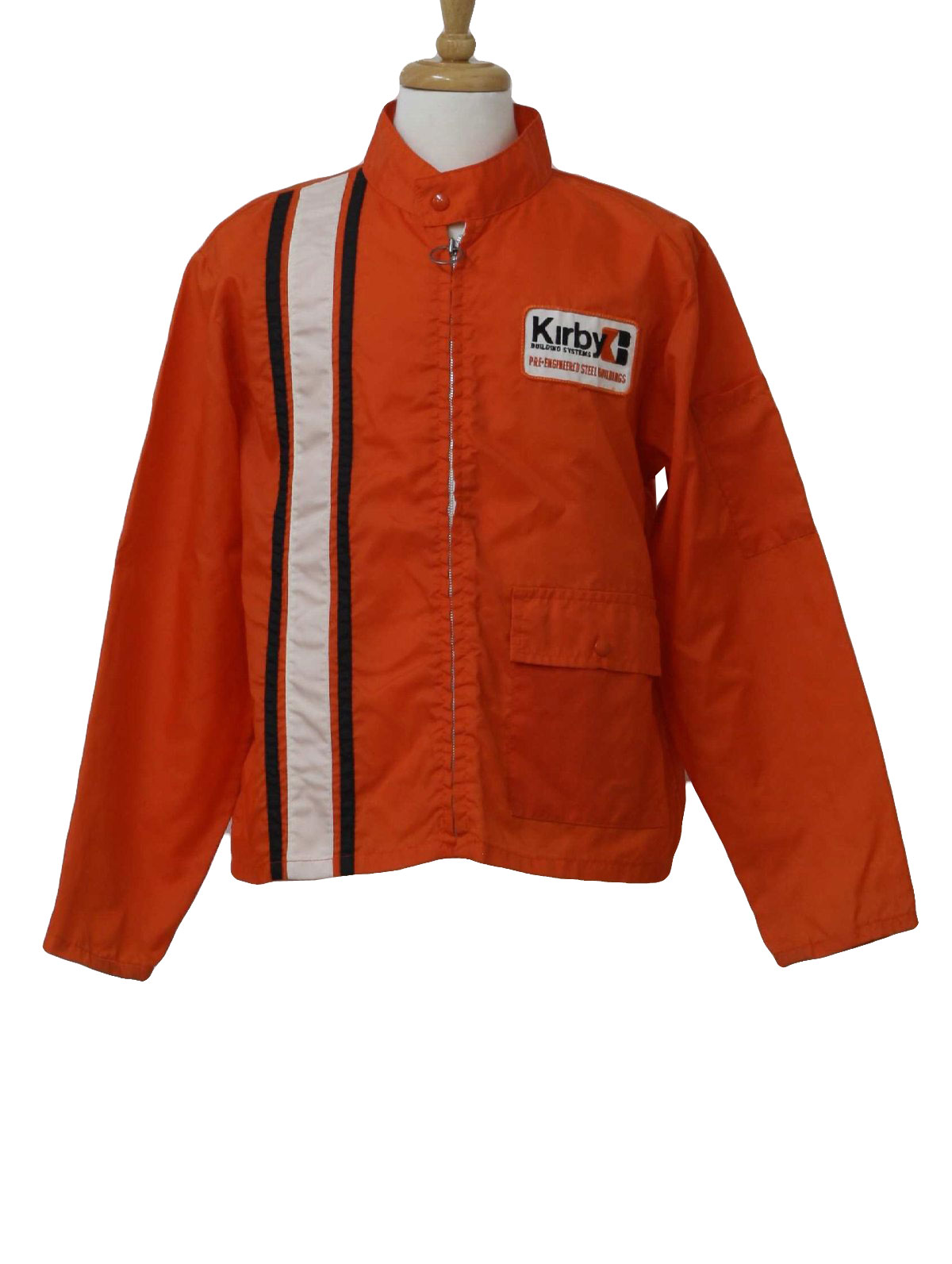 1960's Vintage care label Jacket: 60s -care label- Mens orange, white ...