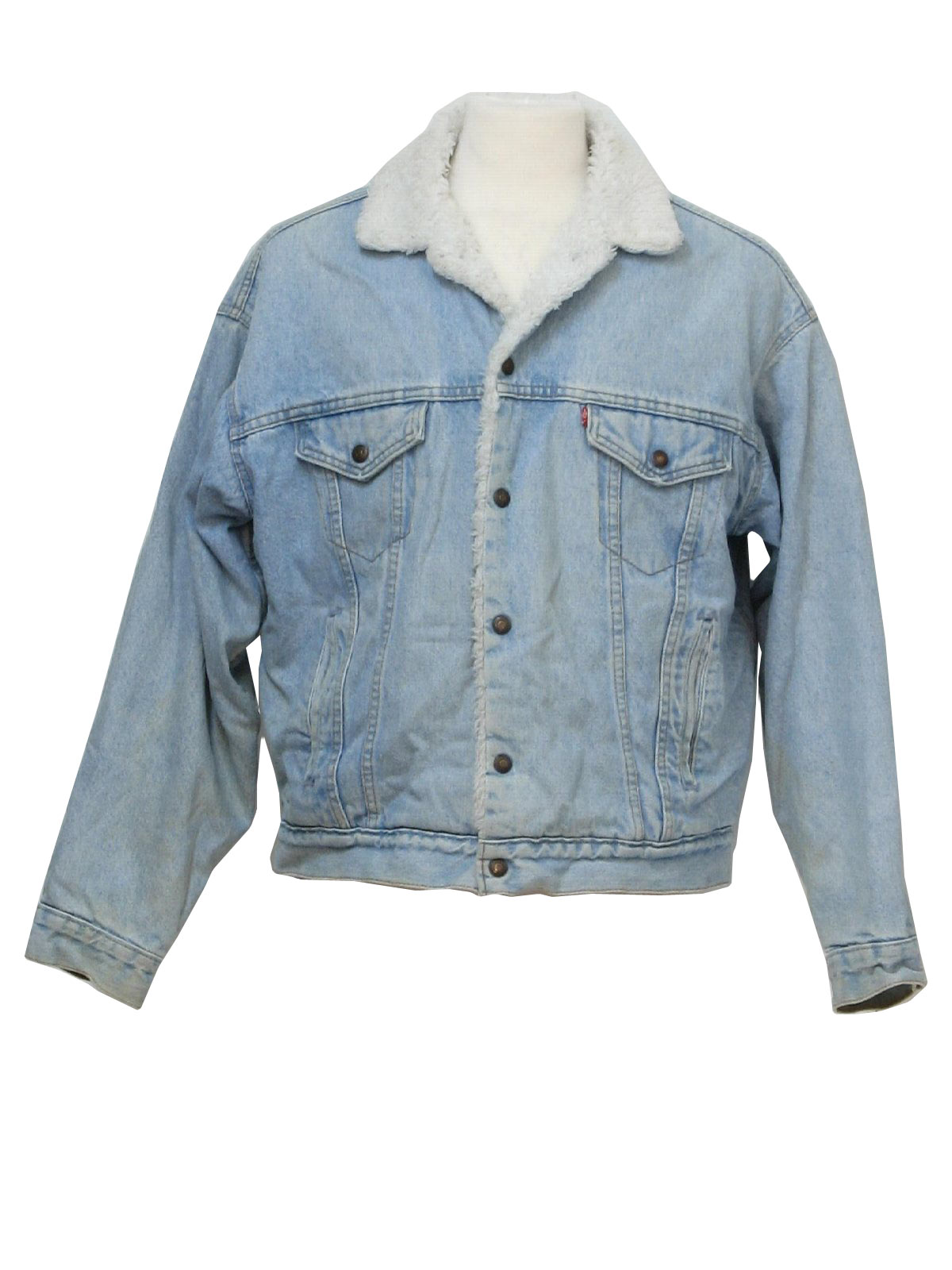 Vintage Levis Eighties Jacket: Early 80s -Levis- Mens well worn light ...