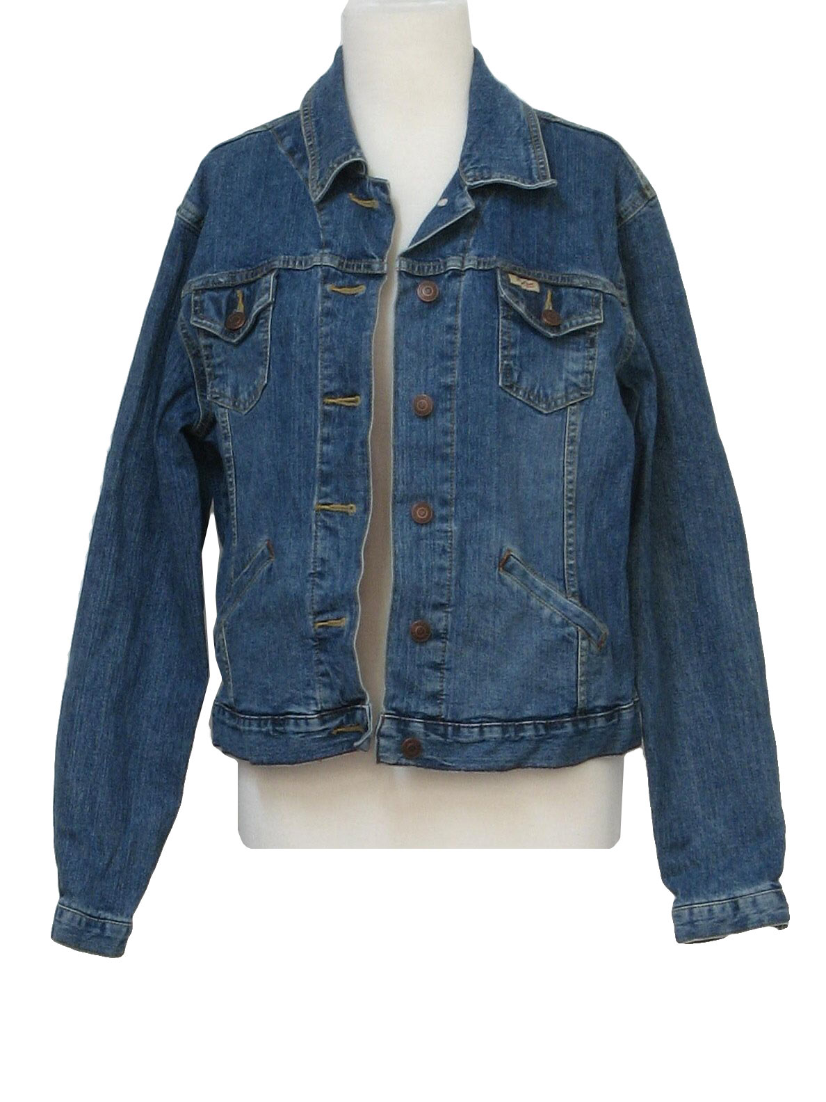 Retro Nineties Jacket: 90s -Levis- Womens cotton denim button front ...