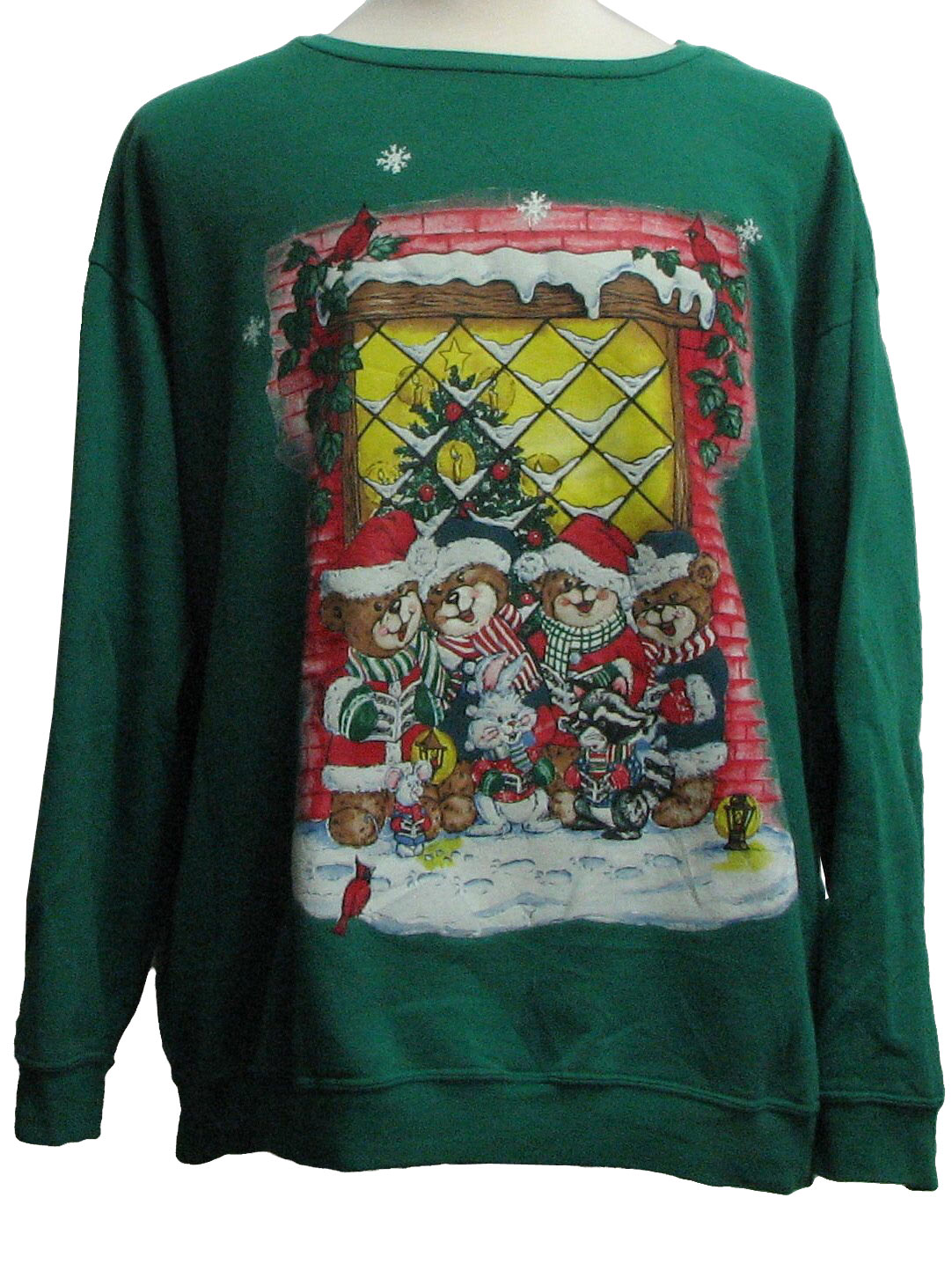 1980s Vintage Ugly Christmas Sweatshirt: 80s authentic vintage -No 