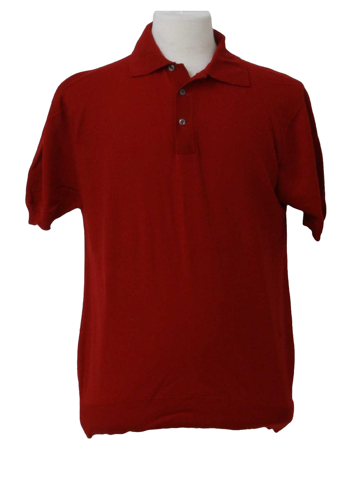Sixties Vintage Shirt: 60s -Puritan- Mens red nylon banlon short sleeve ...