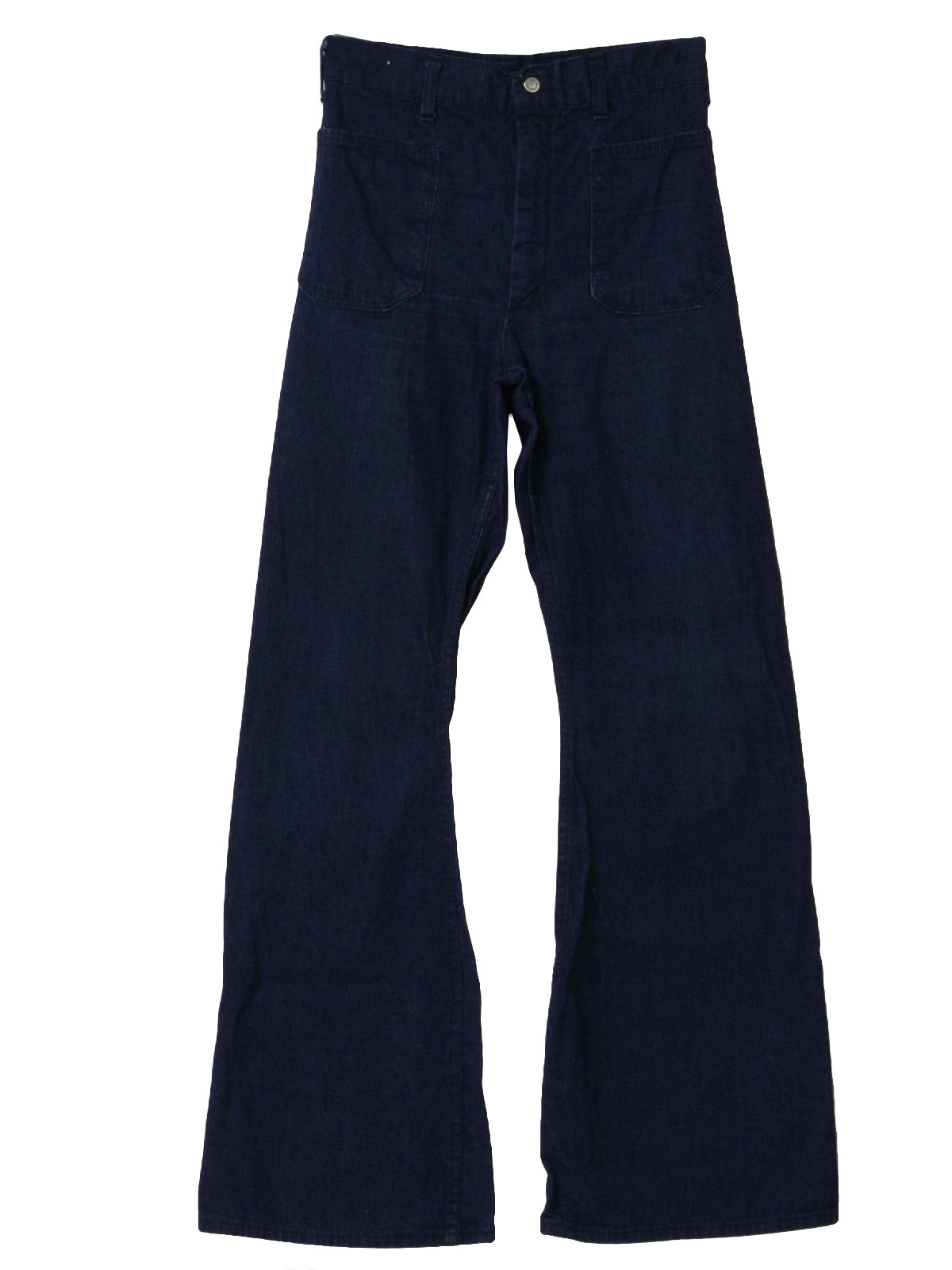 Retro 1970s Bellbottom Pants: 70s -Navdungaree- Mens blue cotton denim ...