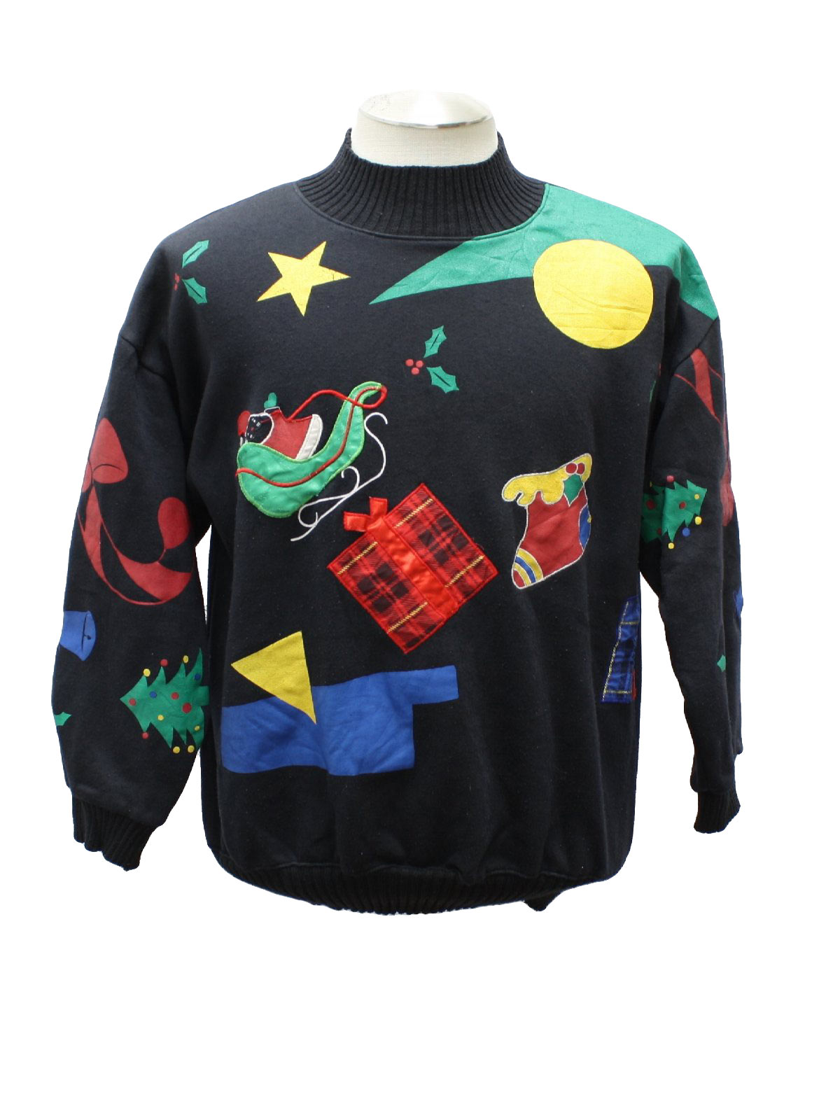 Retro 1980s Totally 80s Ugly Christmas Sweatshirt: 80s authentic ...