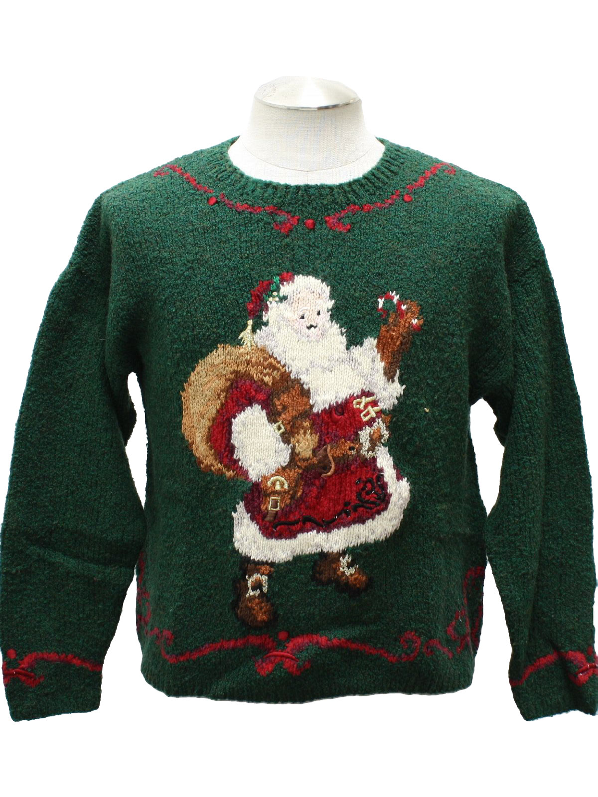 Womens Ugly Christmas Sweater: 80s Style -Talbots Petites- Womens dark ...