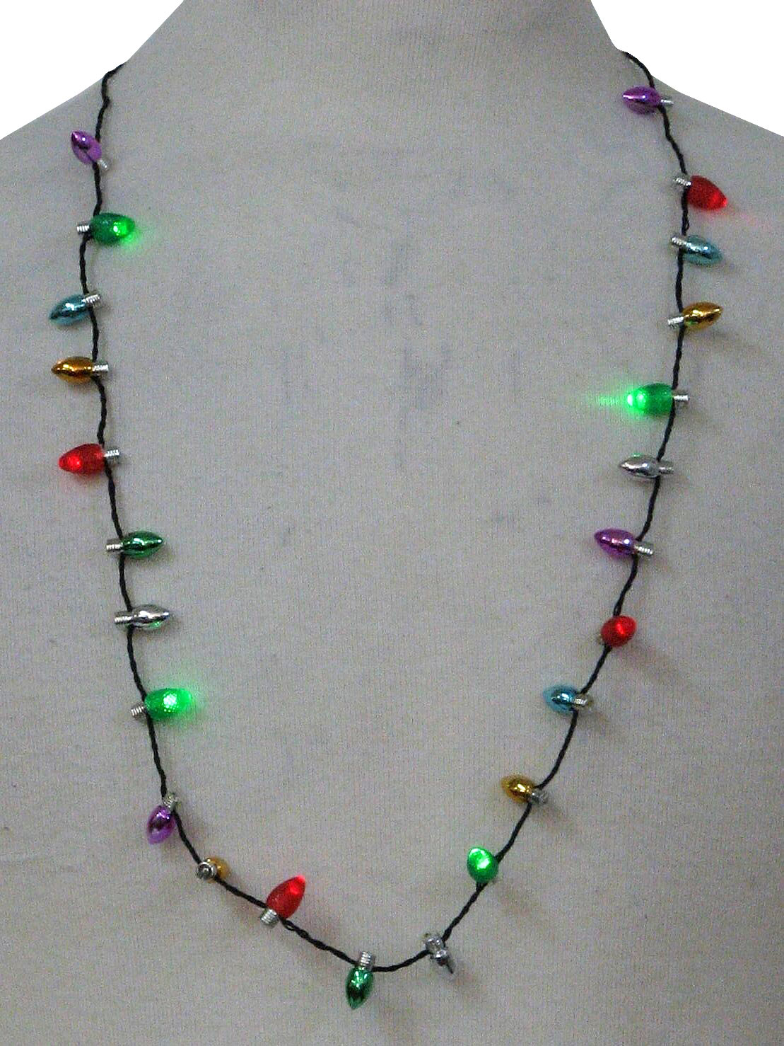 LED Mardi Gras Light Up Bulb Necklace with 13 Bulbs (Each) – Mardi Gras Spot