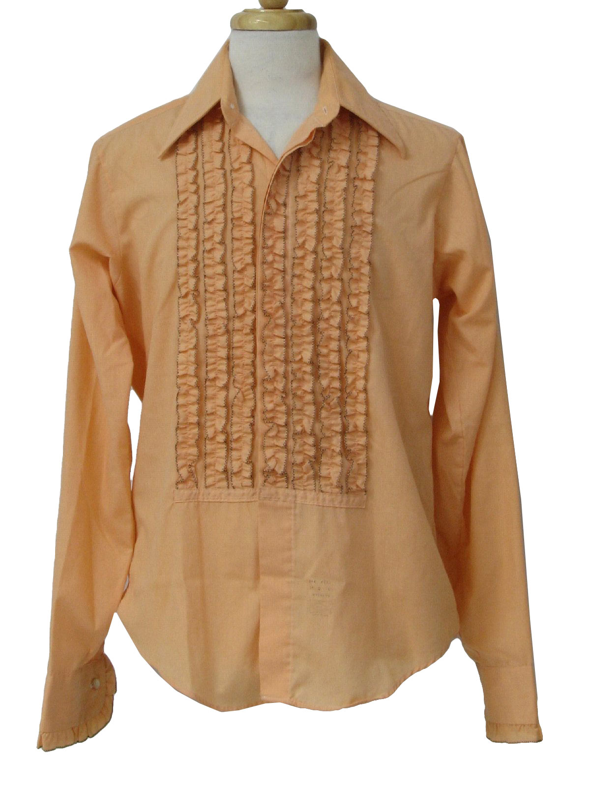 1970's Shirt (Lion of Troy): 70s -Lion of Troy- Mens dusty tangerine ...