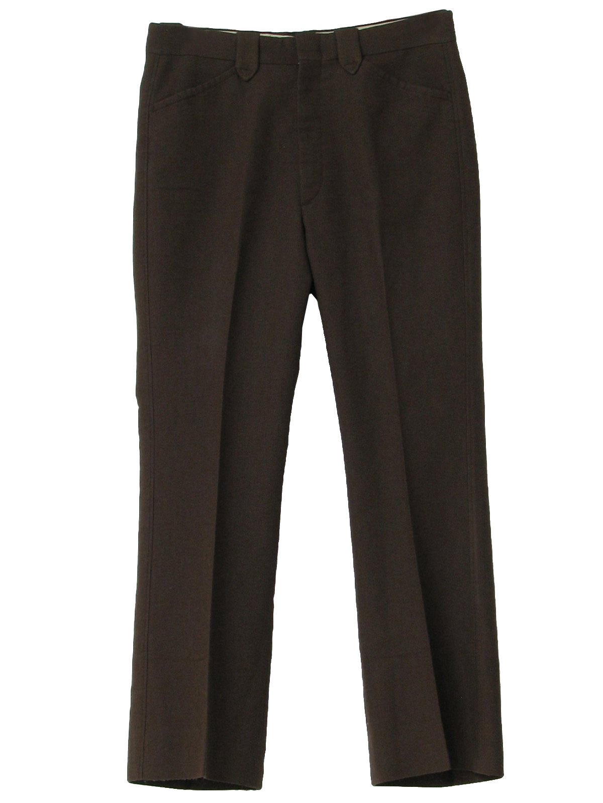 Retro 1970's Pants (Farah) : 70s -Farah- Mens medium brown polyester ...