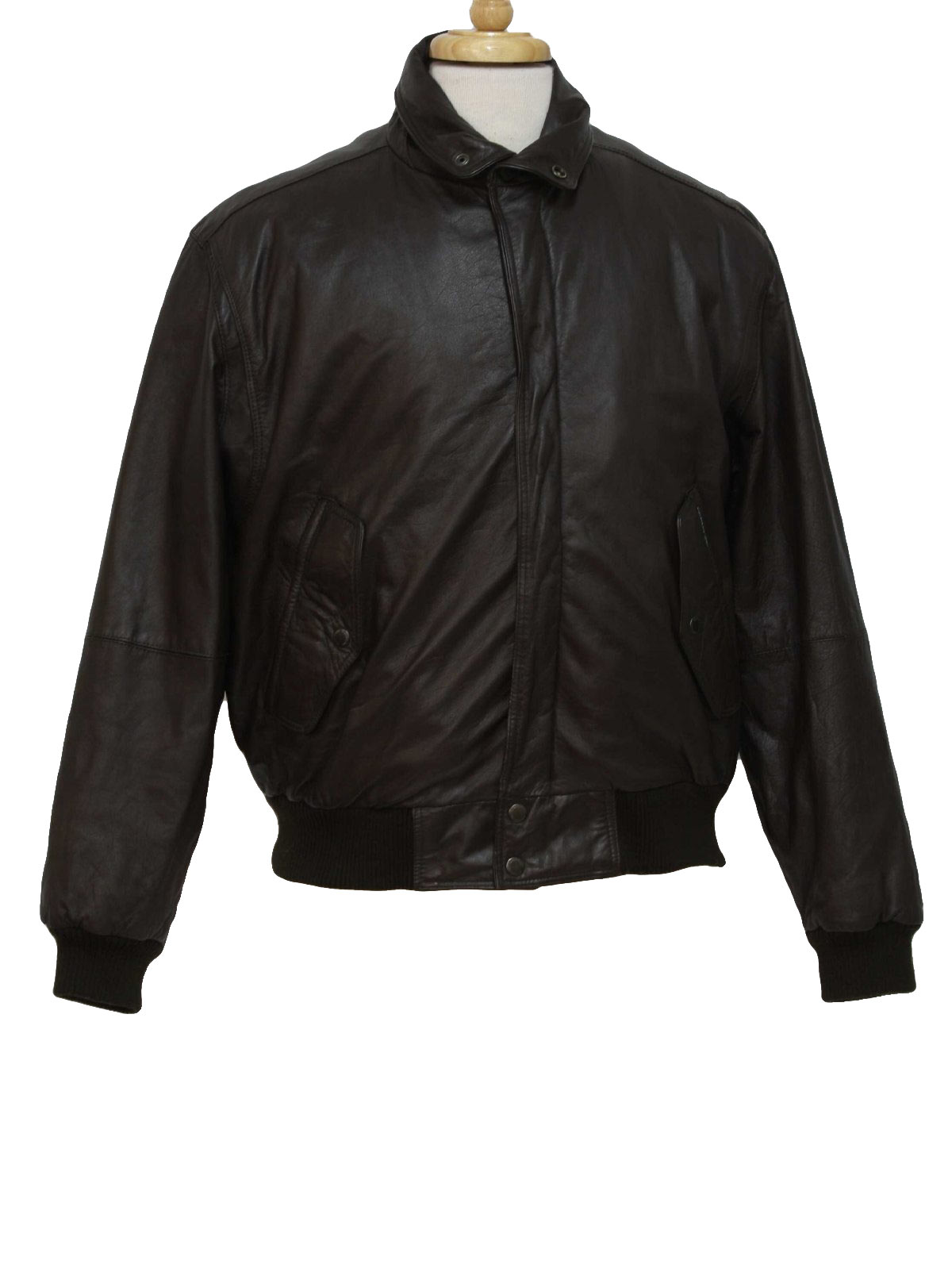 Retro 1980's Leather Jacket (Members Only) : 80s -Members Only- Mens ...