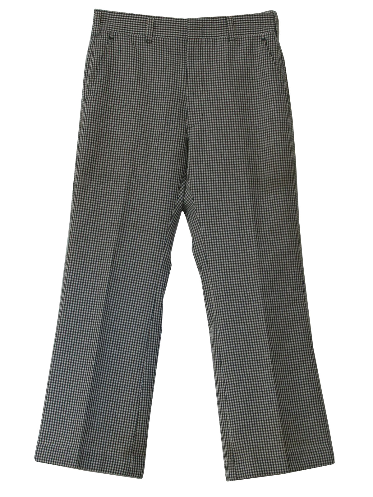 70s Retro Pants: 70s -Haggar- Mens forest green, off white and red ...