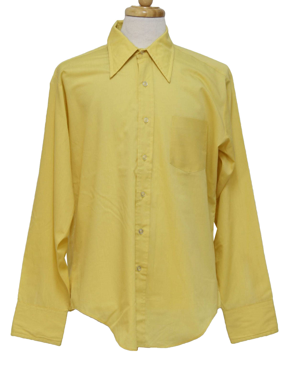 Vintage Bonds 1960s Shirt: Late 60s or Early 70s -Bonds- Mens yellow ...