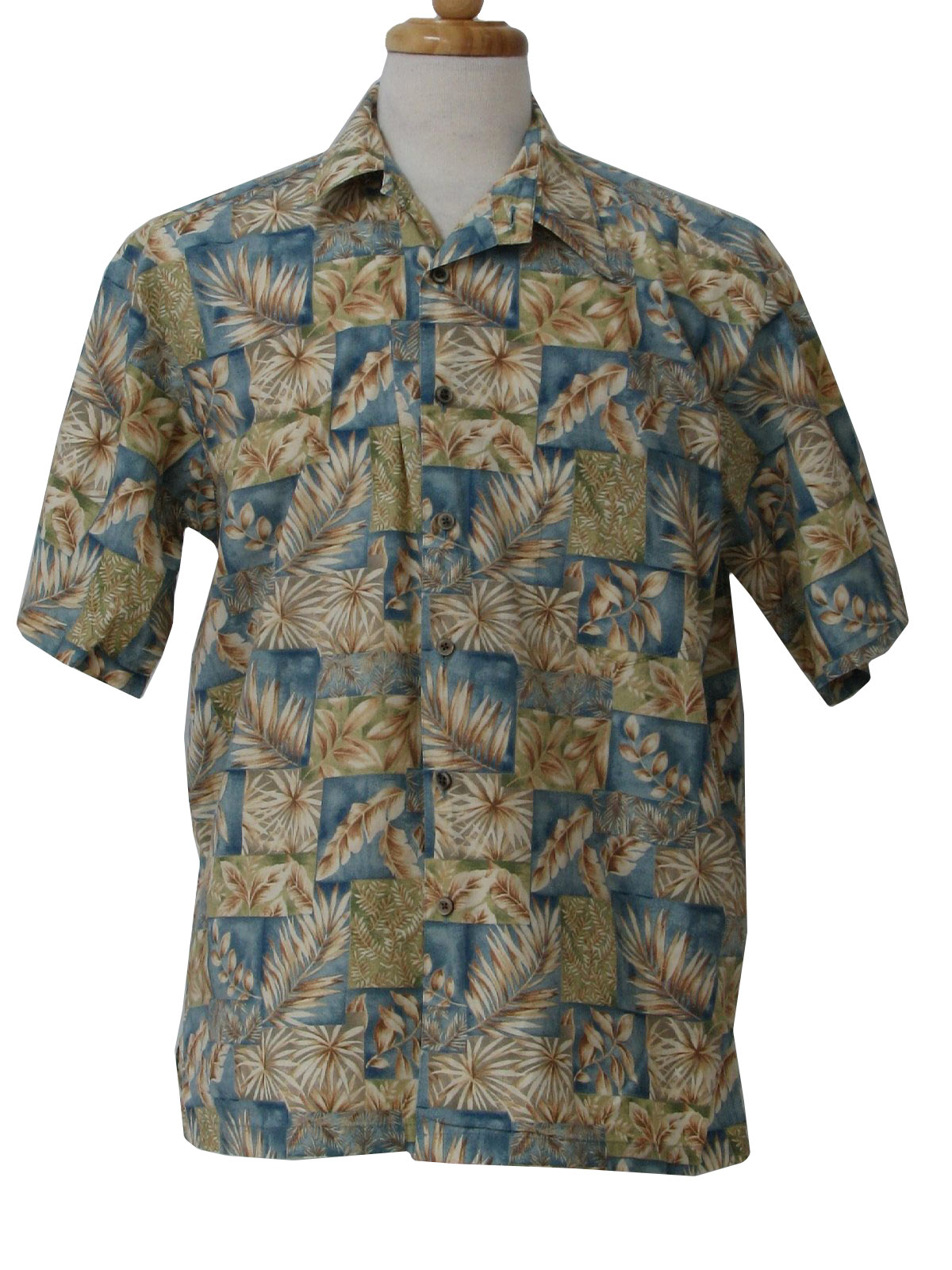 1980's Retro Hawaiian Shirt: 80s -Cooke Street Honolulu- Mens beige ...