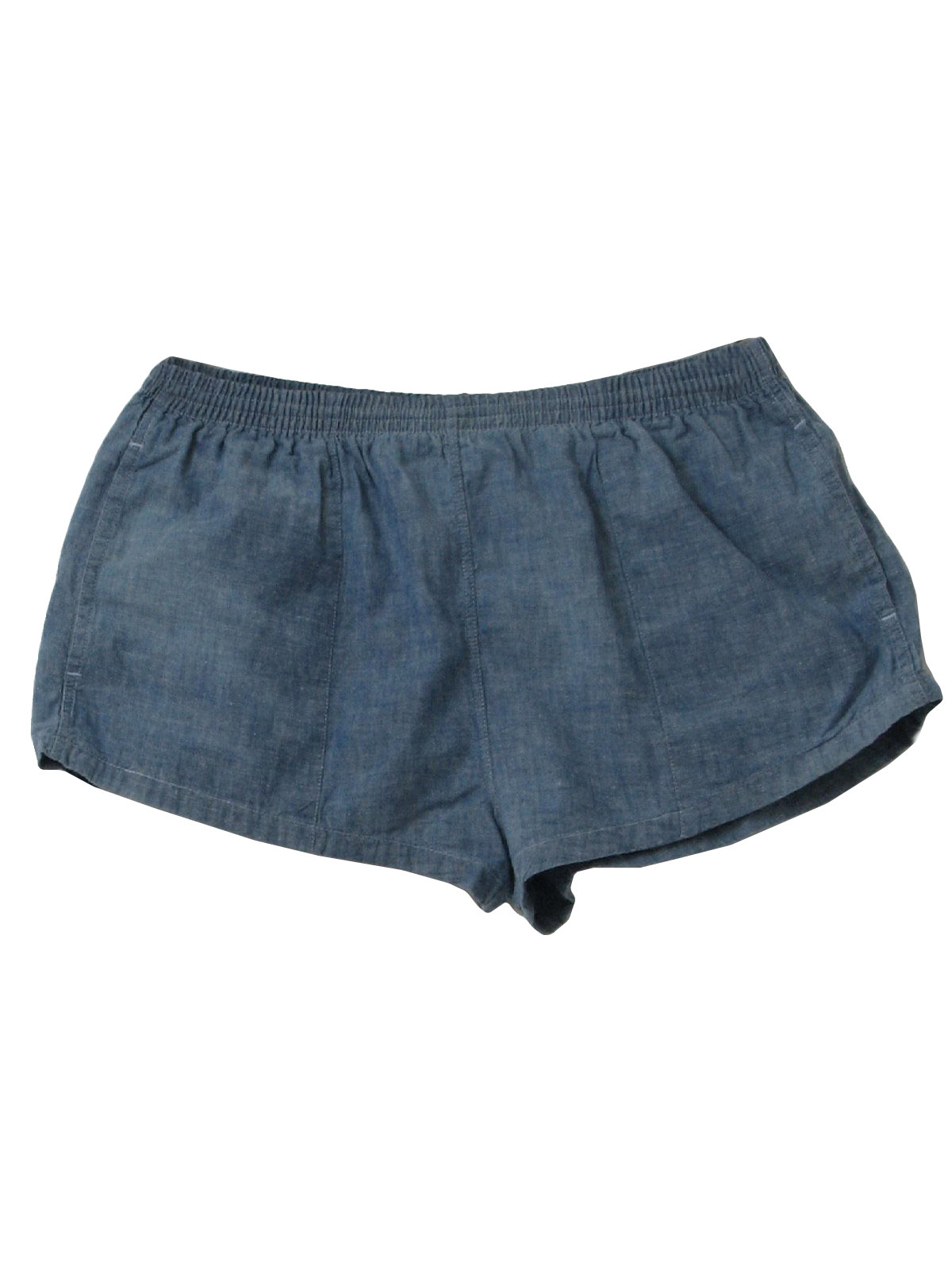 1980s Vintage Shorts: 80s -Gazelle- Mens light blue cotton, nylon brief ...