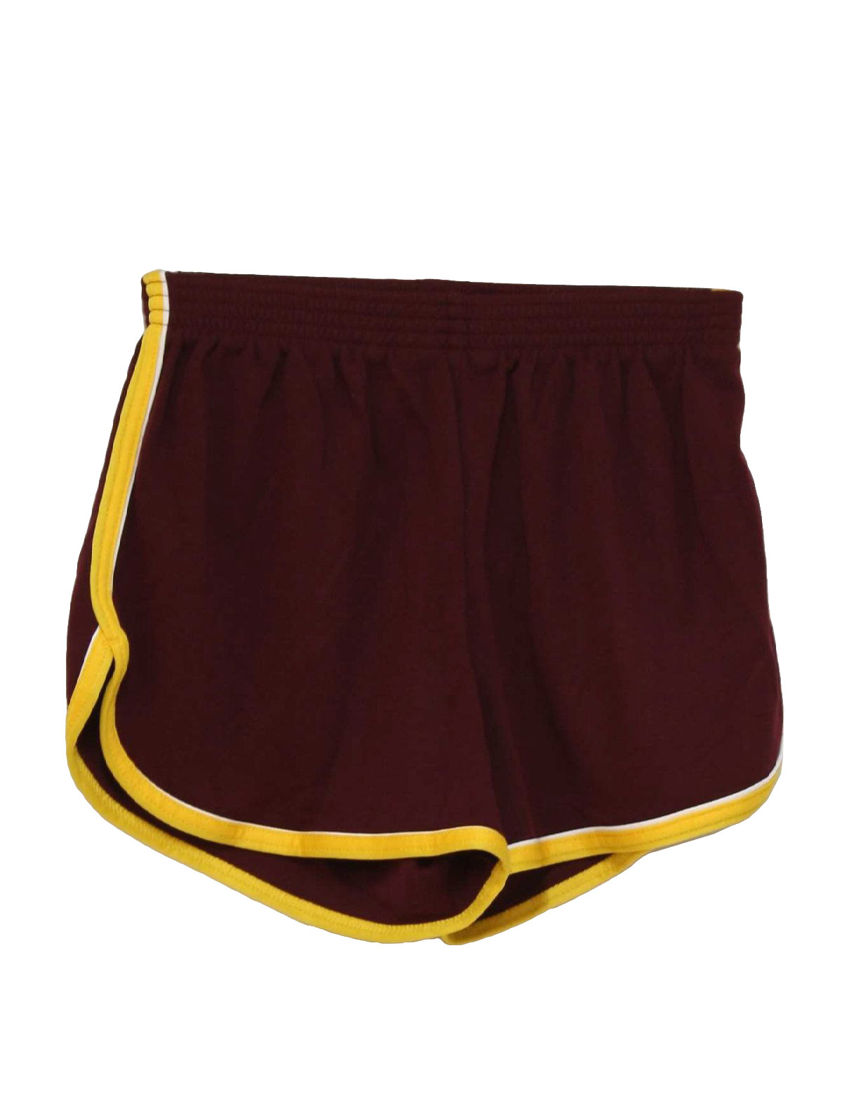 Vintage CalSport 80's Shorts: 80s -CalSport- Mens wine, yellow and ...