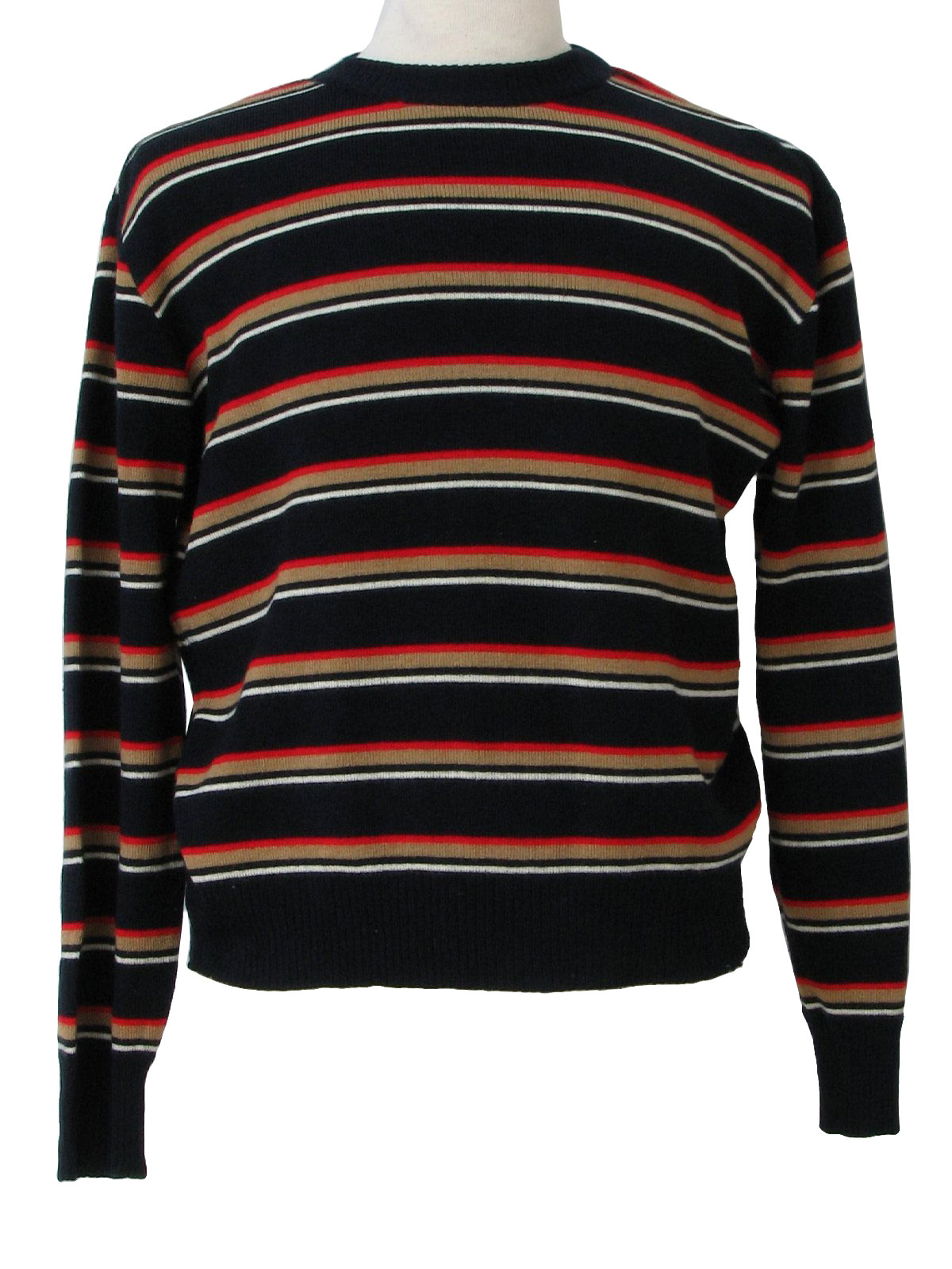 1970's Vintage Townsley Sweater: 70s -Townsley- Mens blue, red, white ...