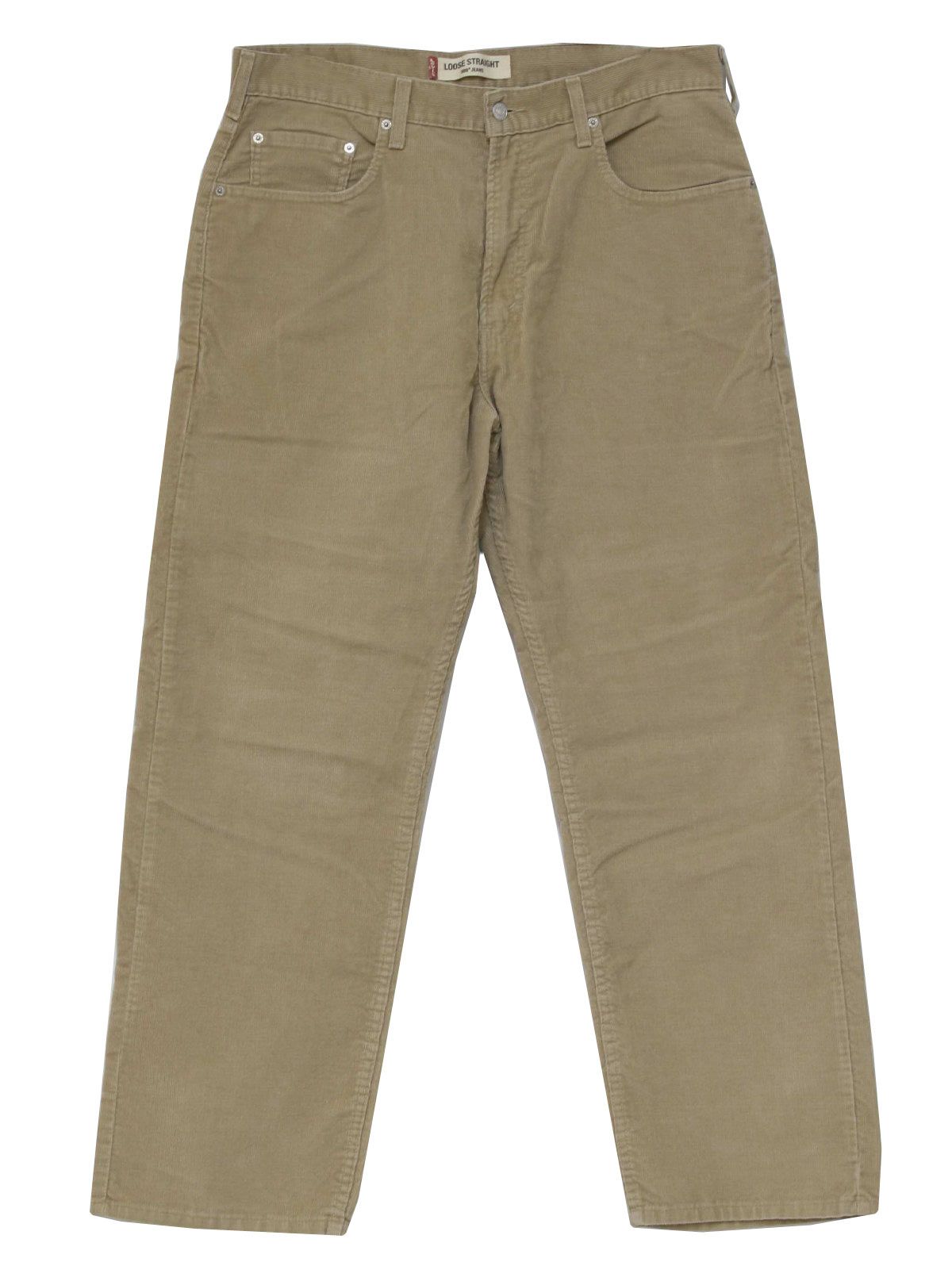 Vintage Levis 569 Nineties Pants: 90s -Levis 569- Mens tan cotton ...