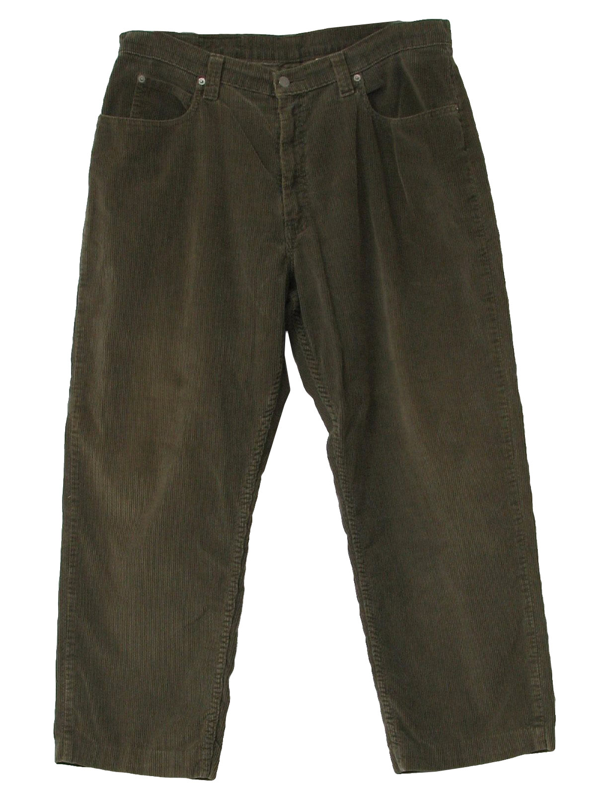 90s Retro Pants: 90s -Levis- Mens khaki cotton polyester corduroy wide ...